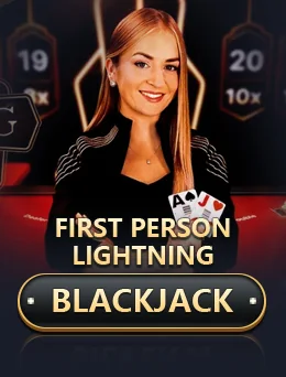 First Person Lightning Blackjack by Evolution
